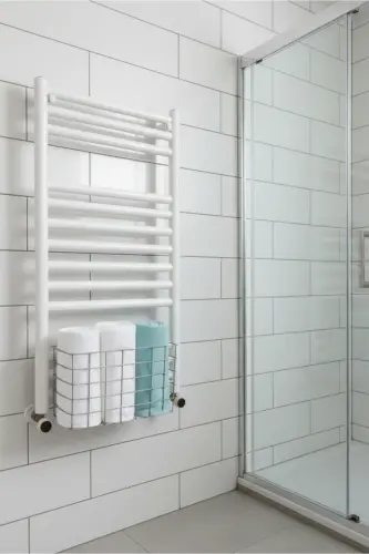 Hanging Towel Rail Bathroom Towel Drying Basket Toilet Paper Organizer Chrome - Chrome - ORVILA (1)