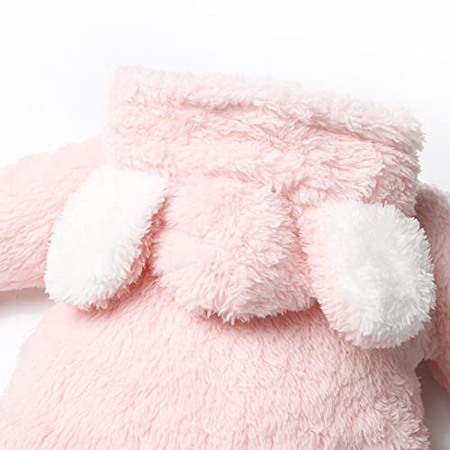 Haokaini Newborn Bear Warmer Snowsuit Cotton Fleece Hooded Romper Jumpsuit for Baby Girls Boys - 5