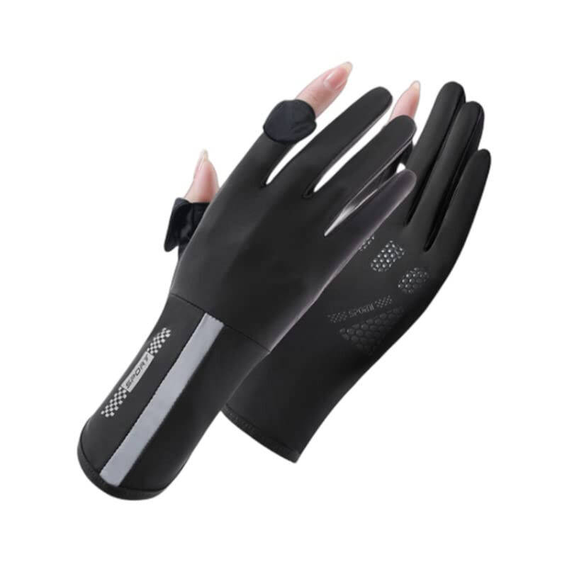 HAOZAIKEJI Adult Summer Driving Gloves Women Touchscreen Sun Protection Mitten Cycling Full Finger Glove Cool Outdoor Quick Dry Handwear - 1