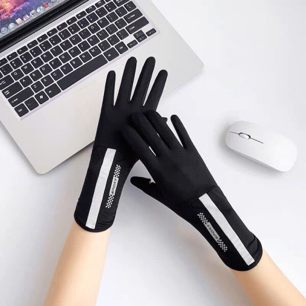 HAOZAIKEJI Adult Summer Driving Gloves Women Touchscreen Sun Protection Mitten Cycling Full Finger Glove Cool Outdoor Quick Dry Handwear - 3