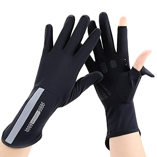 HAOZAIKEJI Adult Summer Driving Gloves Women Touchscreen Sun Protection Mitten Cycling Full Finger Glove Cool Outdoor Quick Dry Handwear - 4