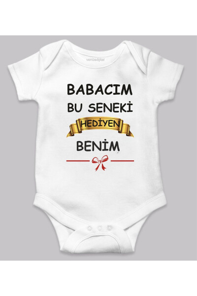 Happy Birthday Dad Printed Baby Bodysuit Short Sleeve Bodysuit Onesie 