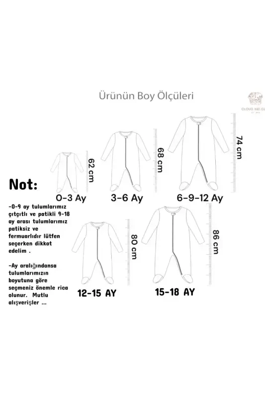 Happy Elephants 100% Natural Cotton 3-Pack Baby Jumpsuit 0-18 Months (UNISEX)-cotton - 3