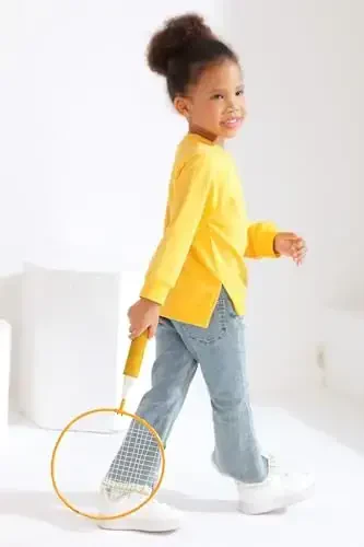 Happy Town Toddler Baby Boy Girl Sweatshirt Fall Outfits Long Sleeve Crew Neck Solid Top Pullover Blouse Shirt Clothes - 3