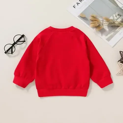 Happy Town Toddler Sweatshirt Baby Boy Girl Fall Outfits Long Sleeve Shirt Winter Clothes - MODAZONE (1)