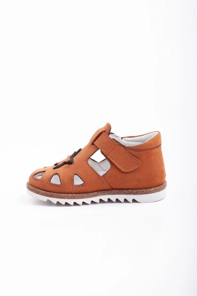 Haqiqi Charm Terapiya Bolasi Erkak Bolajonlar Uchun Birinchi Qadam Sandal Ortopedik Taglikli Yengil Sandal - 3