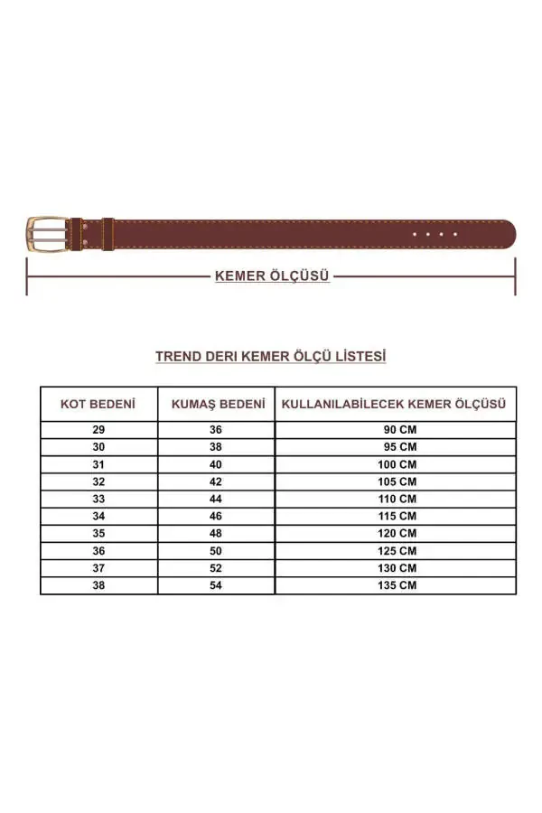 Haqiqi Teri Maxsus Xavfsizlik Kamar 4,5 Sm Security Belt - 2