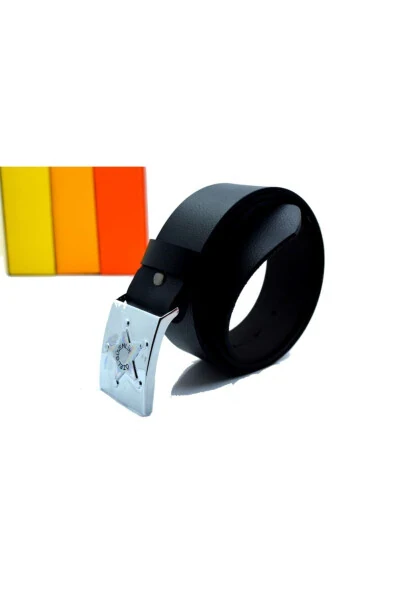 Haqiqi Teri Maxsus Xavfsizlik Kamar 4,5 Sm Security Belt - 3