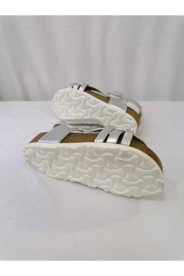 Haqiqi teri ortopedik mantar tagan qiz bolalar sandal - 7