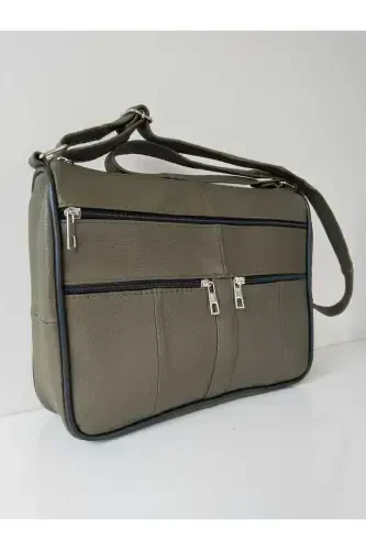 Haqiqiy charm ayollar sumkasi (28CM X 24CM)-Yashil - ATTER (1)