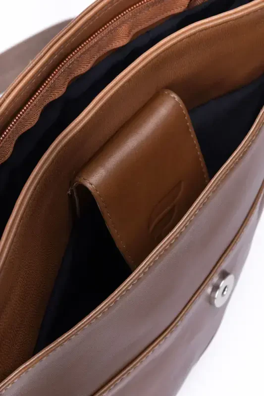 Haqiqiy charm Crossbody pochta sumkasi - Findiq - 4