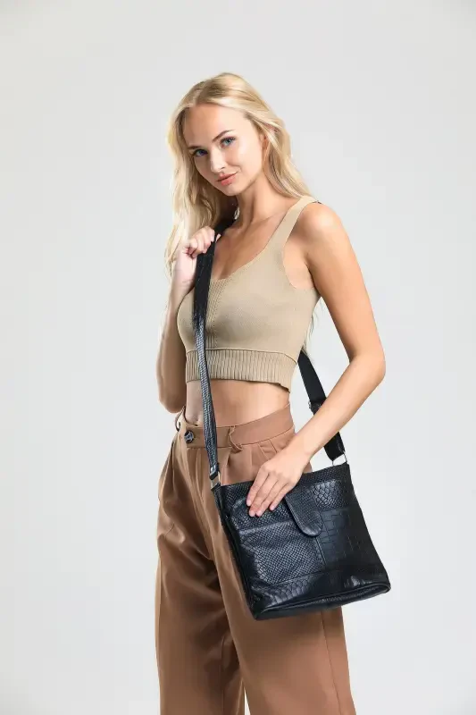 Haqiqiy charm Crossbody pochta sumkasi - YILON BOSMA - 3