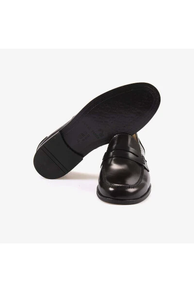 Haqiqiy charm erkaklar klassik rugan poyabzali 3180-Bordo - 5