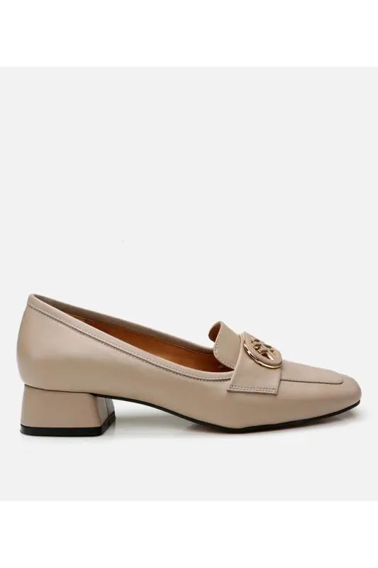 Haqiqiy charm norka ayollar loafers - 1
