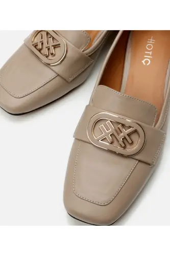 Haqiqiy charm norka ayollar loafers - 3