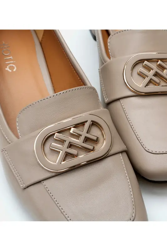 Haqiqiy charm norka ayollar loafers - 4