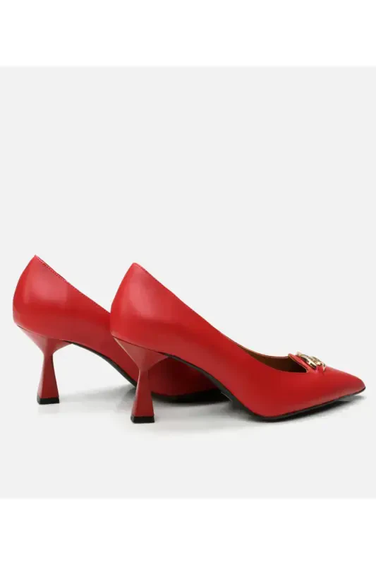 Haqiqiy charm qizil ayollar stiletto - 5