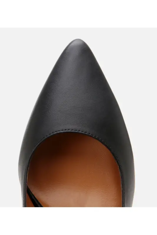 Haqiqiy charm qora ayollar stilettosi - 6