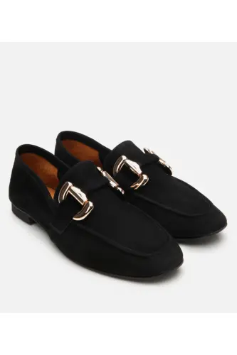 Haqiqiy charm qora ayollar tokali loafer - HOTIÇ (1)