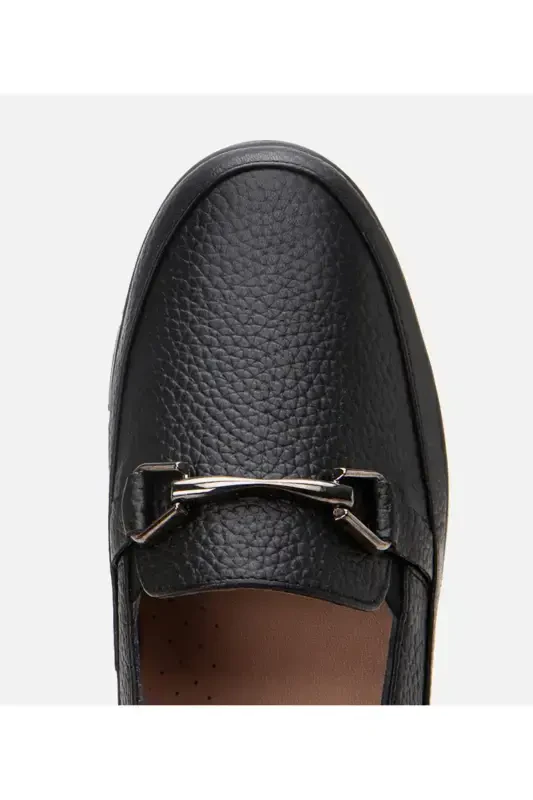 Haqiqiy charm qora ayollar toʻqali loafer - 11