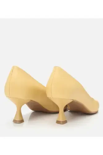 Haqiqiy charm sariq ayollar stiletto - 6