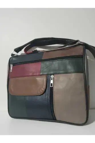 HAQIQIY TERI AYOL SUMKASI (27SM X 25SM) - ARALASH QORA RANGLAR 8 - 3