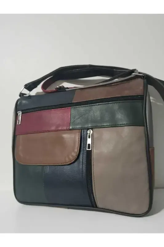 HAQIQIY TERI AYOL SUMKASI (27SM X 25SM) - ARALASH QORA RANGLAR 8 - 3