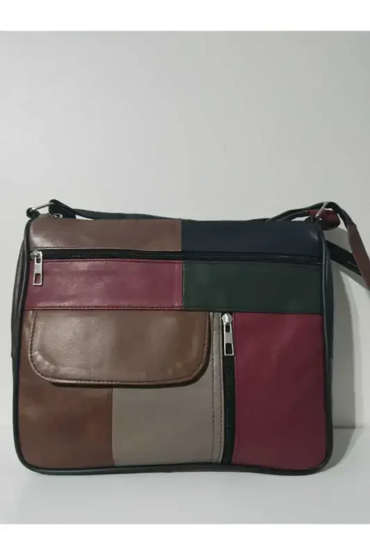 HAQIQIY TERI AYOL SUMKASI (27SM X 25SM) - ARALASH QORA RANGLAR 9 - ATTER