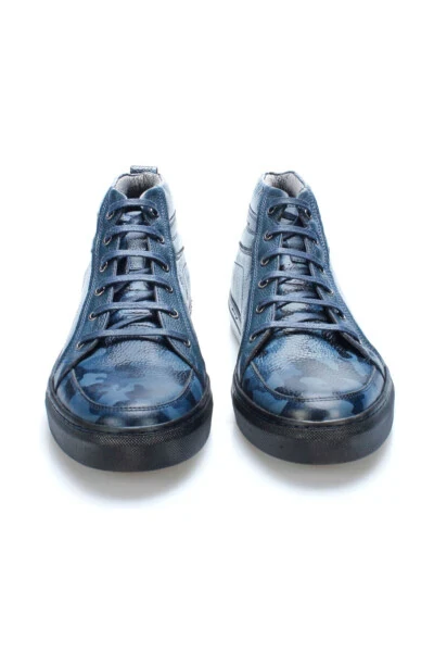 Haqiqiy Teri To'q ko'k Erkak Sneaker 120130008668-LA - 6