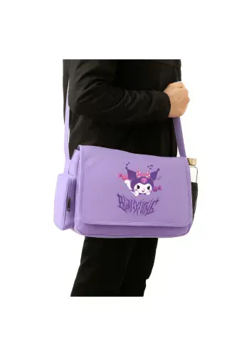 Harajuku Anime Kuromi Messenger Bag-Lilac - Modazone (1)