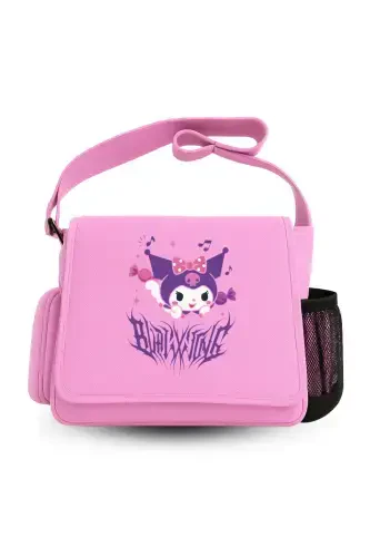 Harajuku Anime Kuromi Messenger Bag-Pink - 1