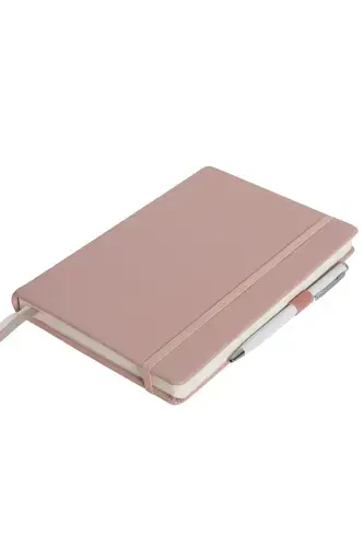 Hardcover Planner Dotted Notebook, 14x20 cm. -Pink-Pink - 4