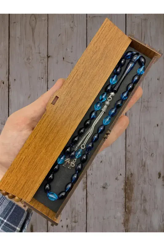 HARFLI ARPA KESIM PETROL MAVISI TASBEH-petrol m.12 - 1