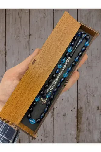 HARFLI ARPA KESIM PETROL MAVISI TESBIH-petrol m.12 - 1