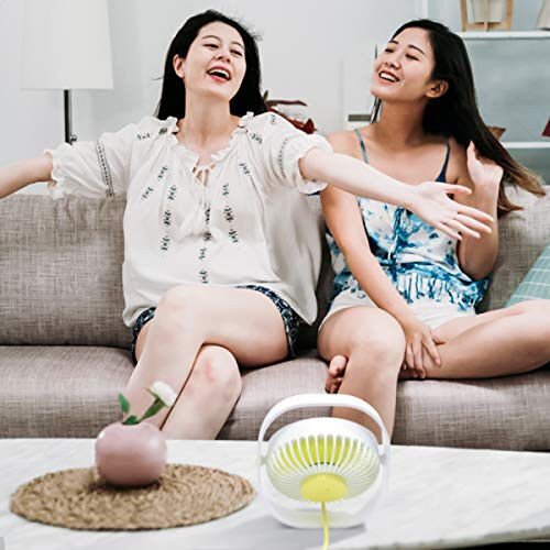 HARPAT Mini USB Desk Fan 3 Speed Personal Small Desktop Table Quiet USB Fan for Home Office Car Outdoor Travel (Pink) - 6