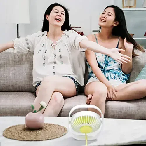 HARPAT Mini USB Stol Ventilyatori 3 Tezlikli Shaxsi Kichik Stol Usti Jim USB Ventilyatori Uy, Ofis, Avtomobil, Tashqi Sayohat Uchun (Movi) - 7
