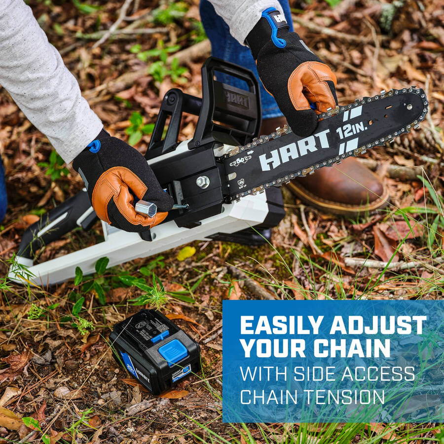 HART 20 Volt 12-Inch Cordless Chainsaw (1) 20-Volt 4.0Ah Lithium-Ion Battery - 5