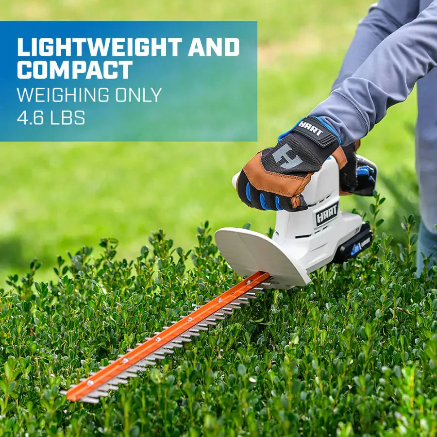 HART 20 Volt simsiz 18 dyuymli panjarali trimmer to'plami, (1) 2,0Ah lityum-ion batareyasi - 2