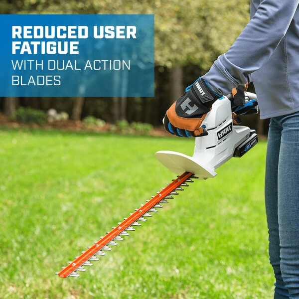 HART 20 Volt simsiz 18 dyuymli panjarali trimmer to'plami, (1) 2,0Ah lityum-ion batareyasi - 7