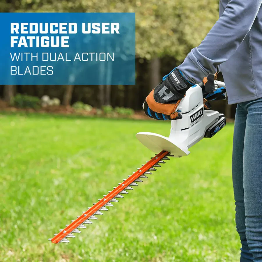 HART 20 Volt simsiz 18 dyuymli panjarali trimmer to'plami, (1) 2,0Ah lityum-ion batareyasi - 7