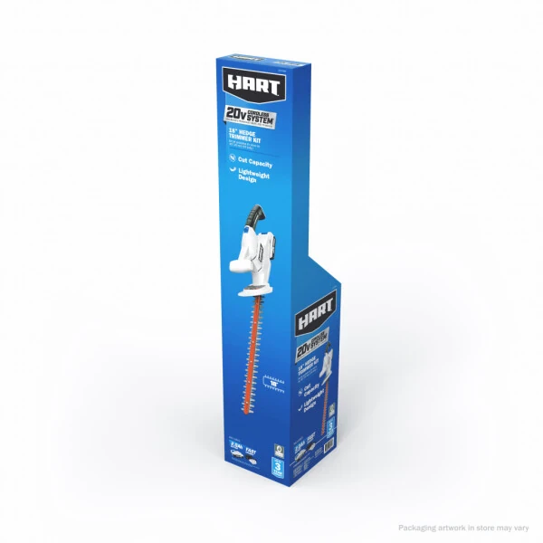 HART 20 Volt simsiz 18 dyuymli panjarali trimmer to'plami, (1) 2,0Ah lityum-ion batareyasi - 8