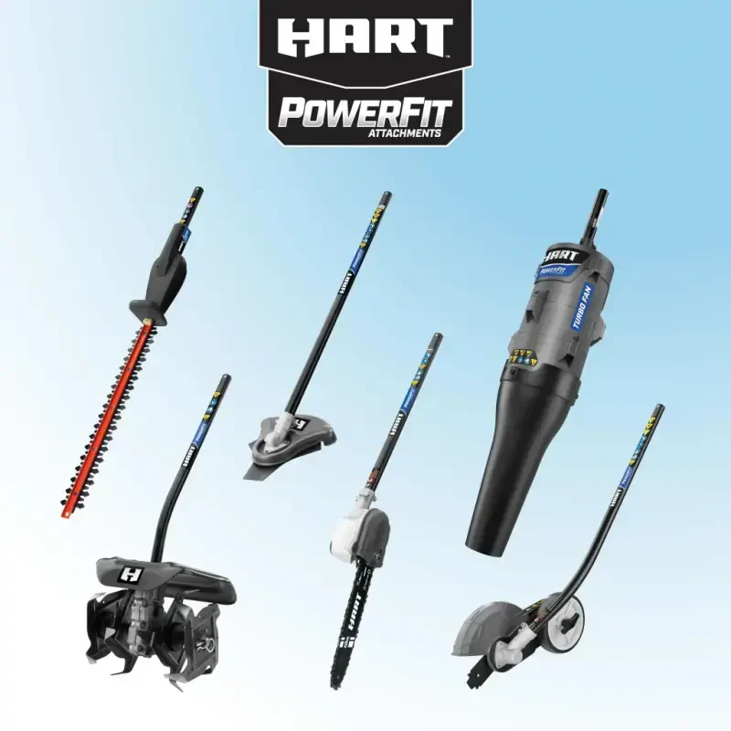 HART 40-Volt Cordless AttacModazoneent Capable 15-inch String Trimmer Kit, (1) 4.0Ah Lithium-Ion Battery - 2