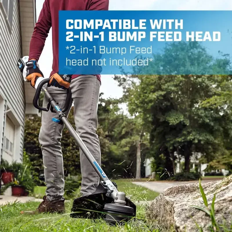 HART 40-Volt Cordless AttacModazoneent Capable 15-inch String Trimmer Kit, (1) 4.0Ah Lithium-Ion Battery - 12