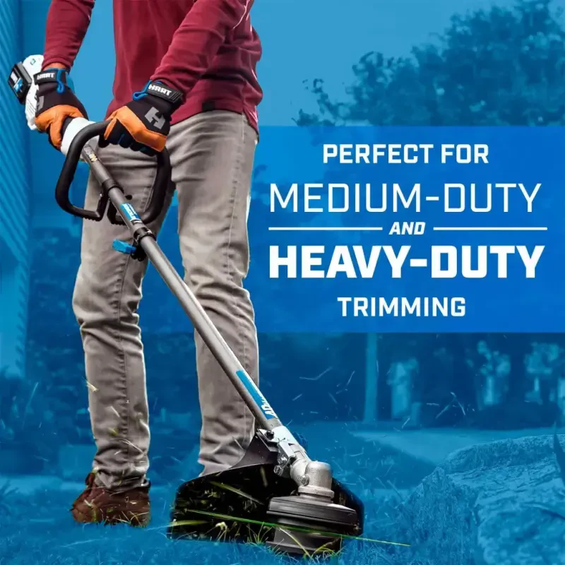 HART 40-Volt Cordless AttacModazoneent Capable 15-inch String Trimmer Kit, (1) 4.0Ah Lithium-Ion Battery - 3