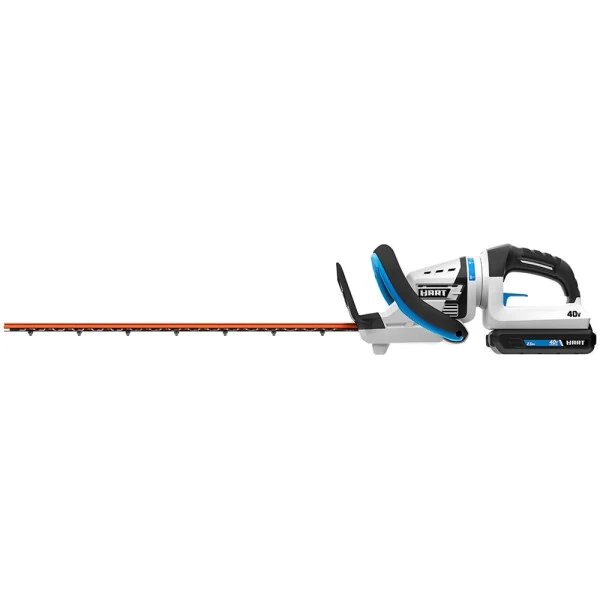 HART 40-Volt 24-inch Cordless Hedge Trimmer Kit, (1) 2.5Ah Lithium-Ion Battery - 34