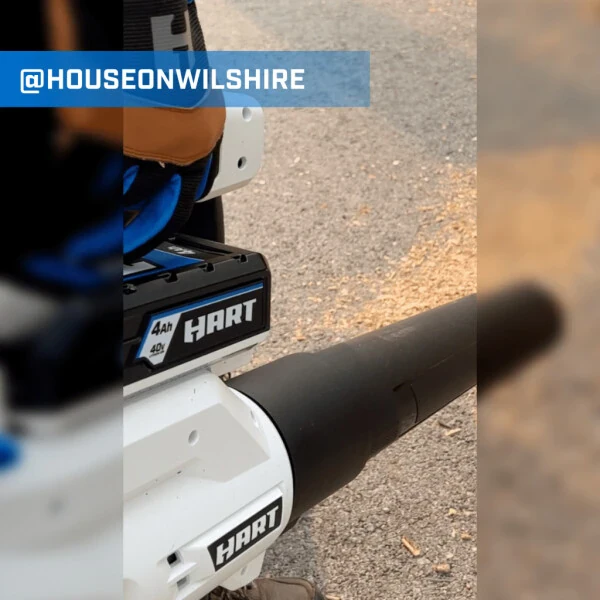 HART 40V 120 MPH at 450 CFM Cordless Axial Leaf Blower Kit, (1) 4.0Ah Lithium-Ion Battery - 11