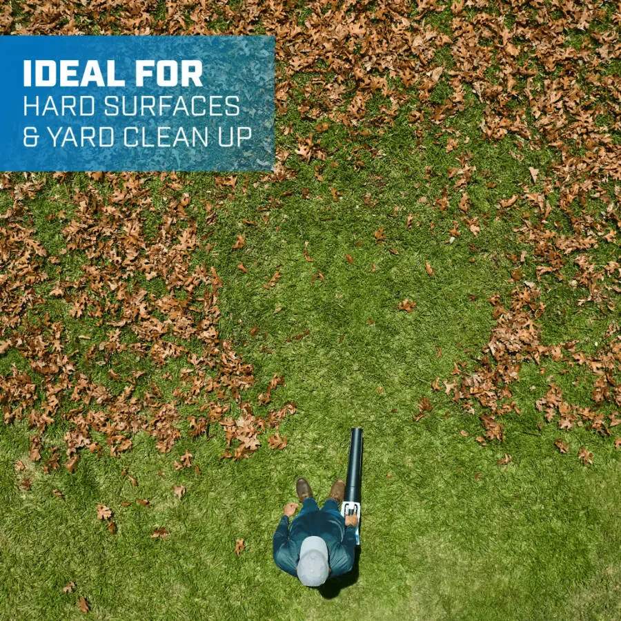 HART 40V 120 MPH at 450 CFM Cordless Axial Leaf Blower Kit, (1) 4.0Ah Lithium-Ion Battery - 7