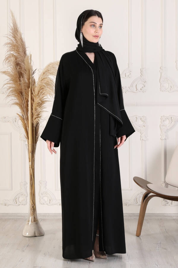 Has Abaya Sifatli Abaya Tashqi Kiyim Asl Dubay Ipak Matolari Zamonaviy Abaya Kiyim - 13
