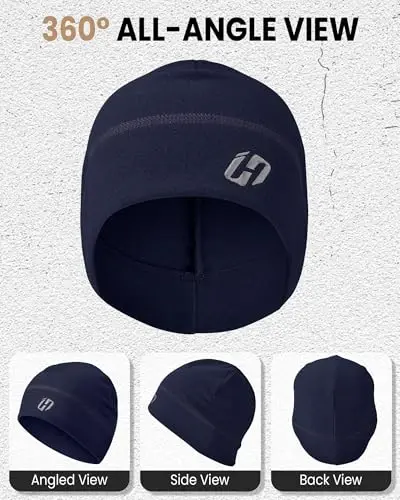 HASAGEI Thermal Running Hat - Men's Skull Cap Cycling Cap Under Helmet - 2