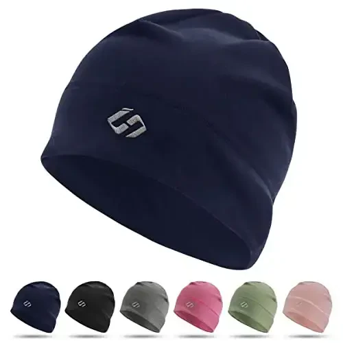 HASAGEI Thermal Running Hat - Men's Skull Cap Cycling Cap Under Helmet - 1